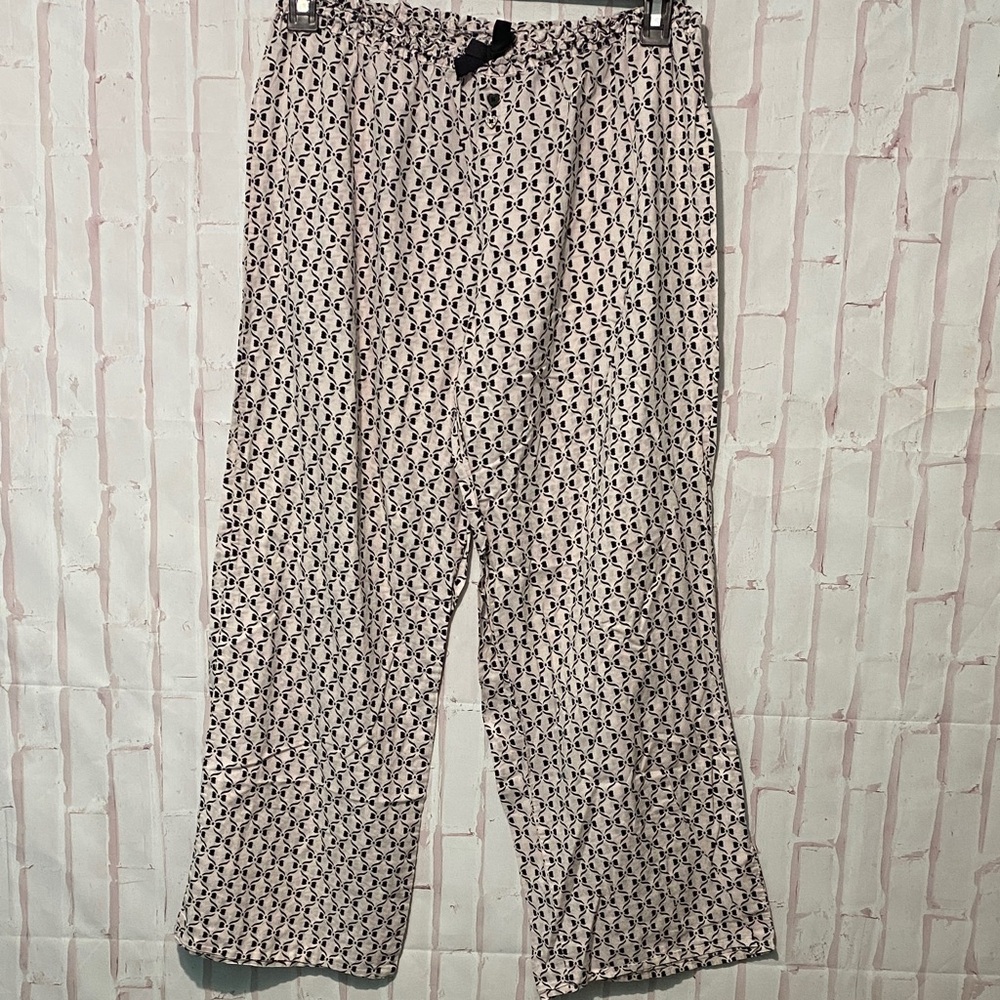 Betsy Johnson Cotton Bow Print Lounge/Pajama Pants size L
